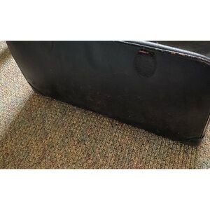 Old briefcase luggage.antique salesman or doctors briefcase